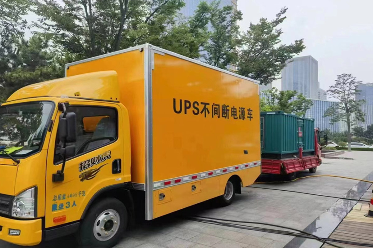 墨江发电机租赁施工现场